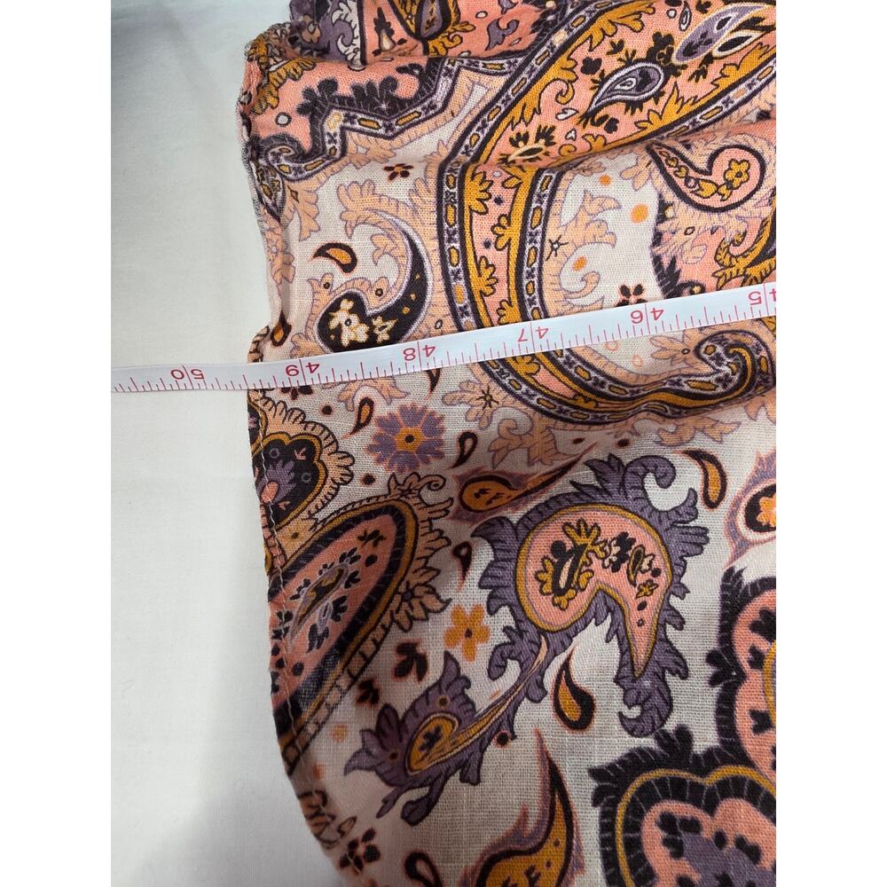 Kachel x Anthropologie Paisley Tiered Maxi Dress Medium Puff Sleeve Boho - Picture 10 of 10